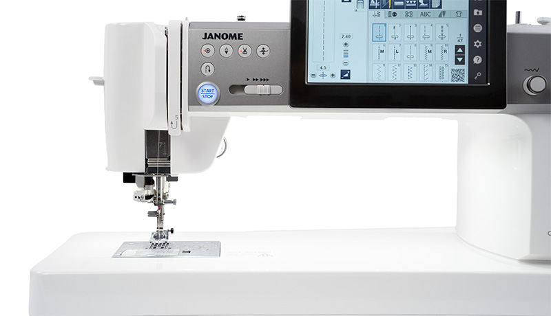 Janome Continental M8 Spacious workspace